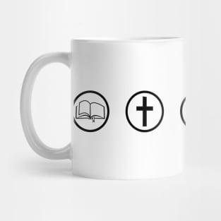 The Five Solas - Minimalist Christian Design Mug